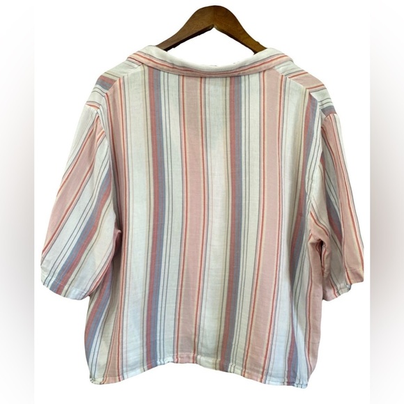 Sincerely Jules Striped Boxy Button Down Shirt - Picture 4 of 5